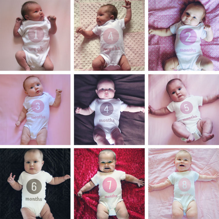 DIY Monthly/Weekly Baby Photos with Photoshop