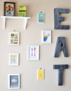 create: Mini Kitchen Gallery Wall (finally complete!)