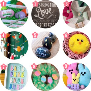 9 darling Easter & spring craft projects