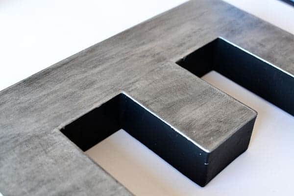 Create: Faux Zinc Wall Letters