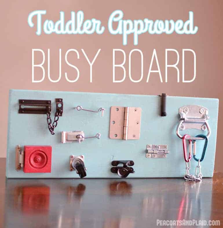 How to Make a Toddler Busy Board that Really Entertains