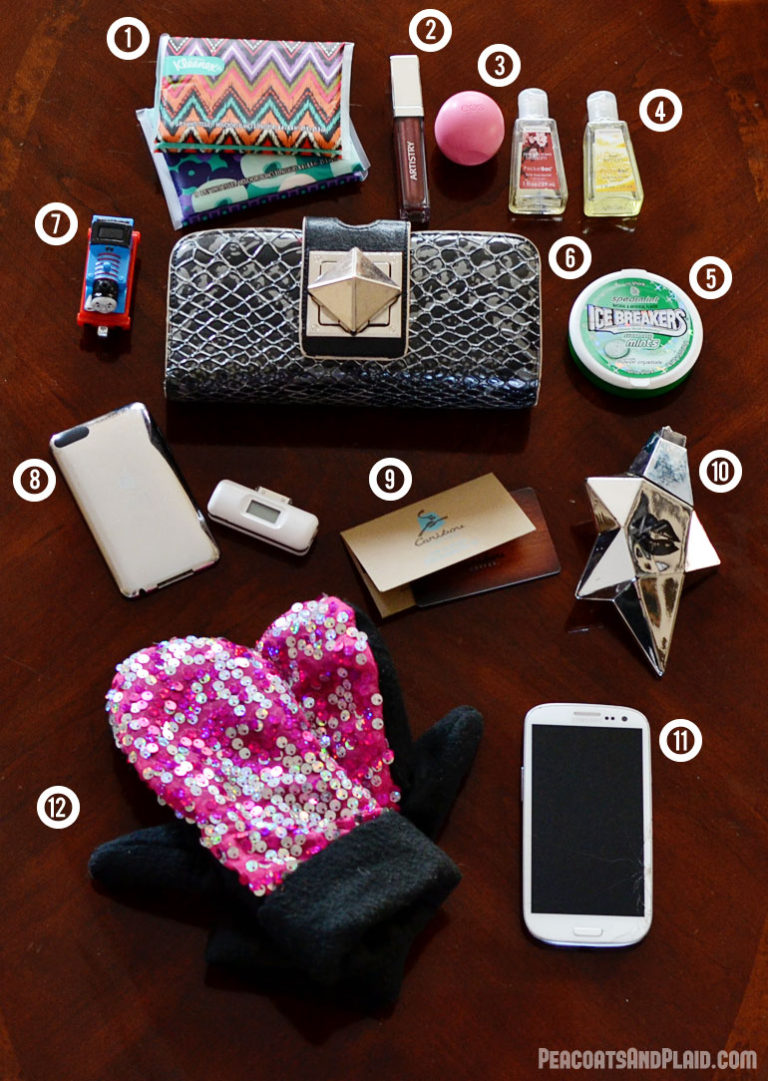 What’s in my purse: winter Kleenex style edition