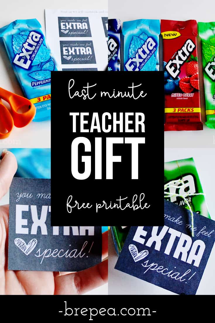 Whether you need an easy last minute gift for teachers or a cheap teachers gift for a bunch of teachers, this free printable can help!