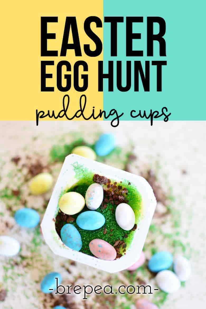 It's simple for Mom to get the kids involved with this fun, cute, and easy Easter dessert for kids: Easter Egg Hunt Pudding Cups