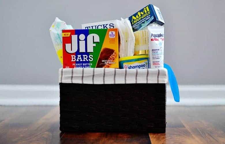This New Mom Survival Kit is the perfect gift for new moms. I wish someone had given it to me when I had a new baby!