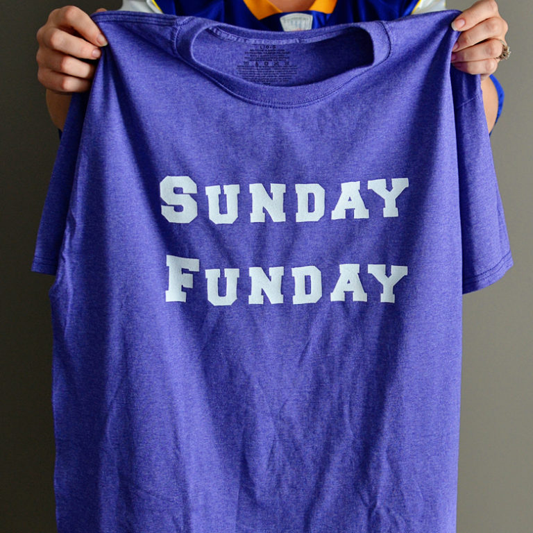 DIY “Sunday Funday” Football T-Shirt