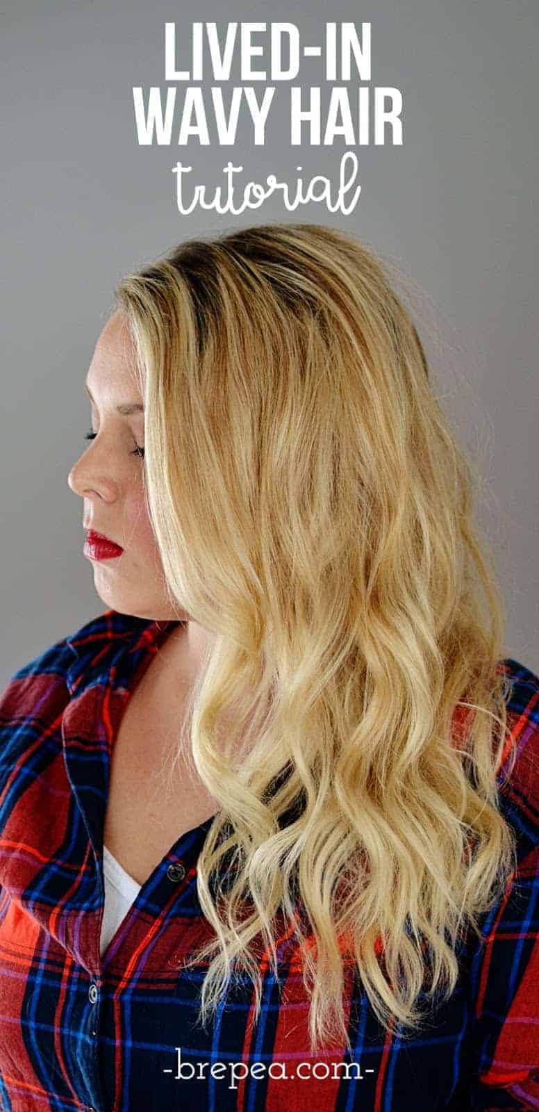 This wavy hair tutorial is perfect for long or short hairstyles. All you need is a curling iron or wand!