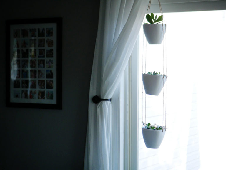 DIY 3-Tiered Hanging Indoor Planter