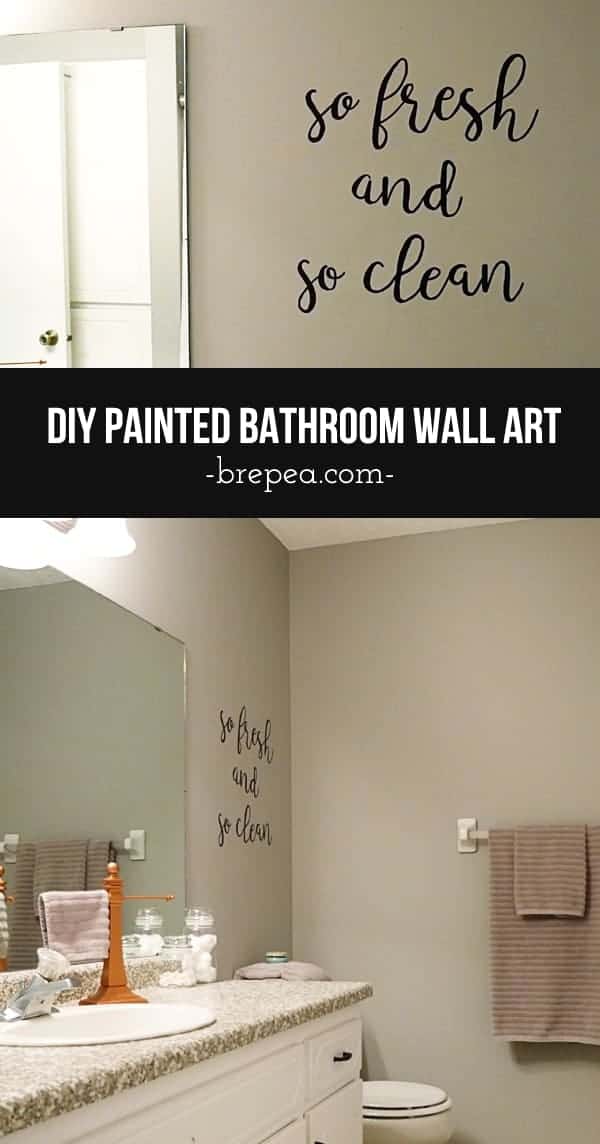 diy bathroom wall art