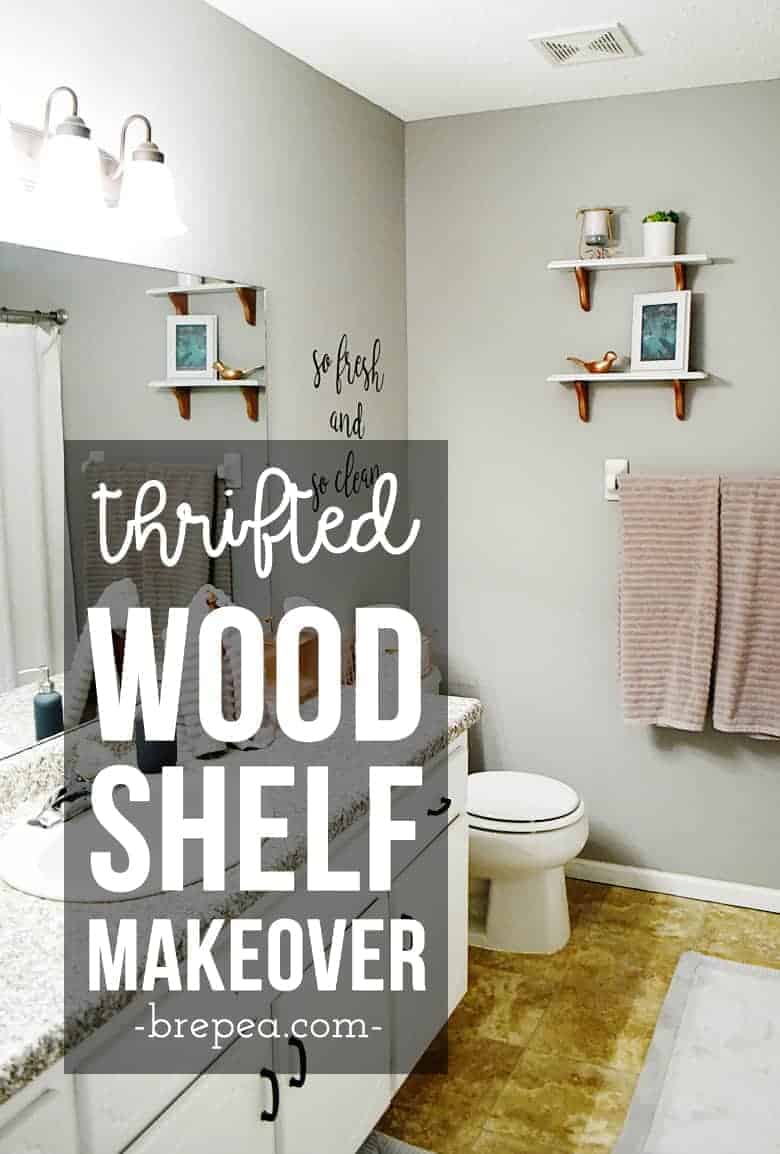 Take a common thrift store find and give it new life! This thrift store shelf makeover is an easy DIY project and fits in any room of the house.