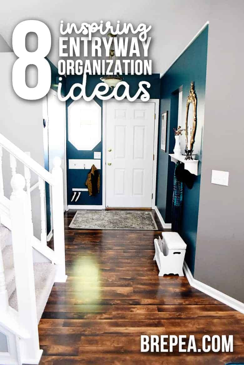 If you're looking for small entryway organization ideas for a drop zone, this is it! 