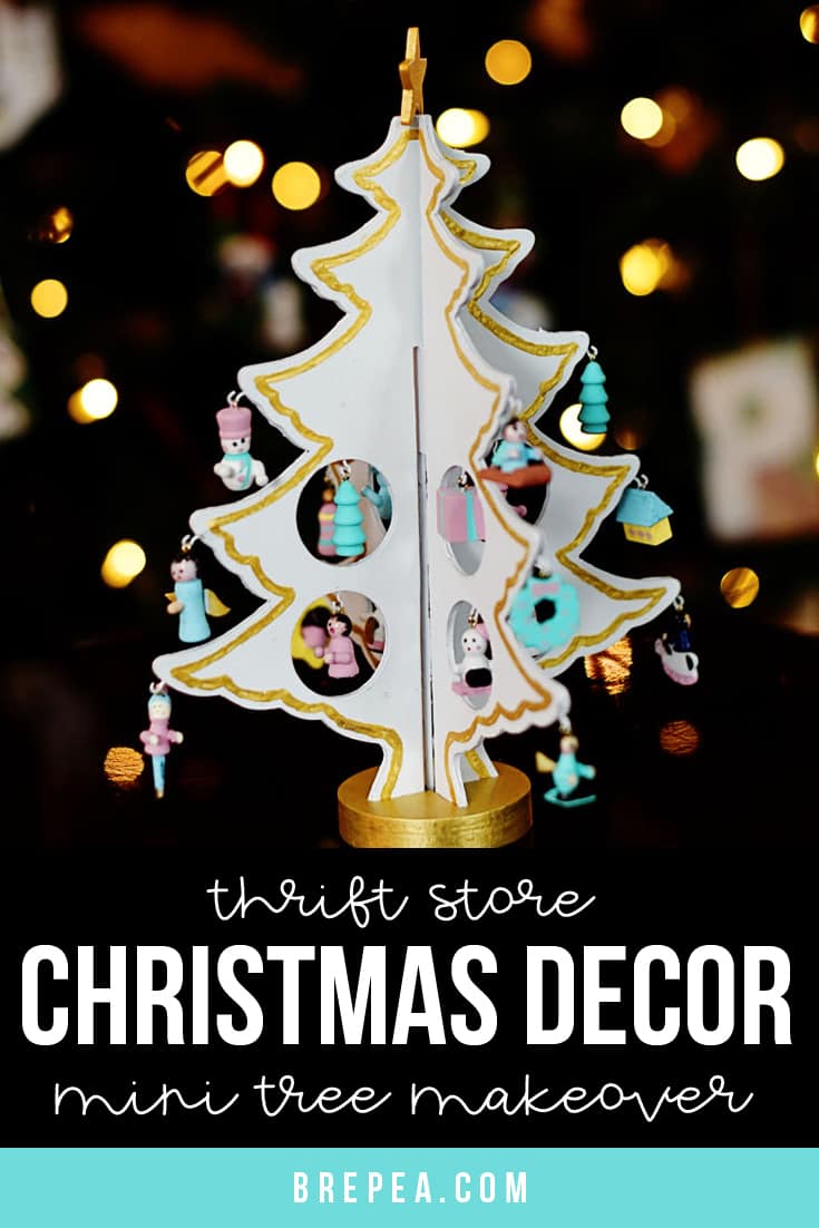 Thrift Store Christmas Tree Decor Makeover