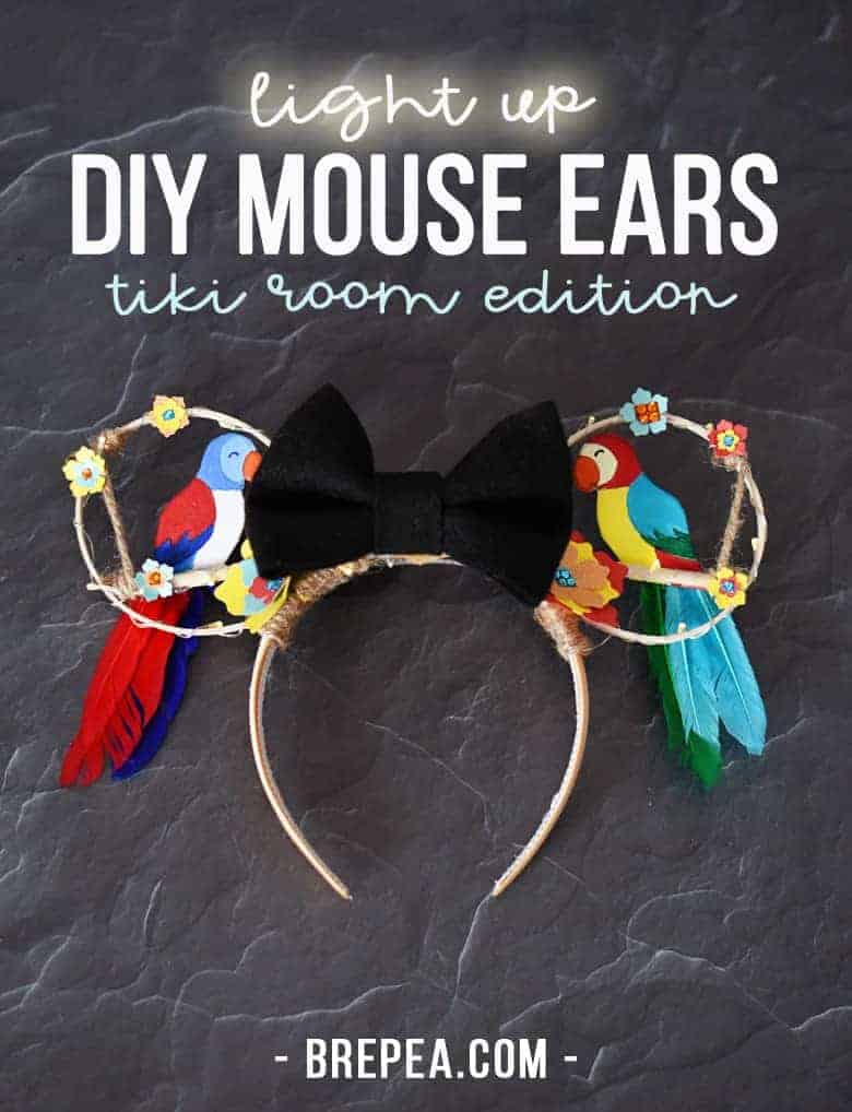 DIY Light Up Minnie Mouse Ears