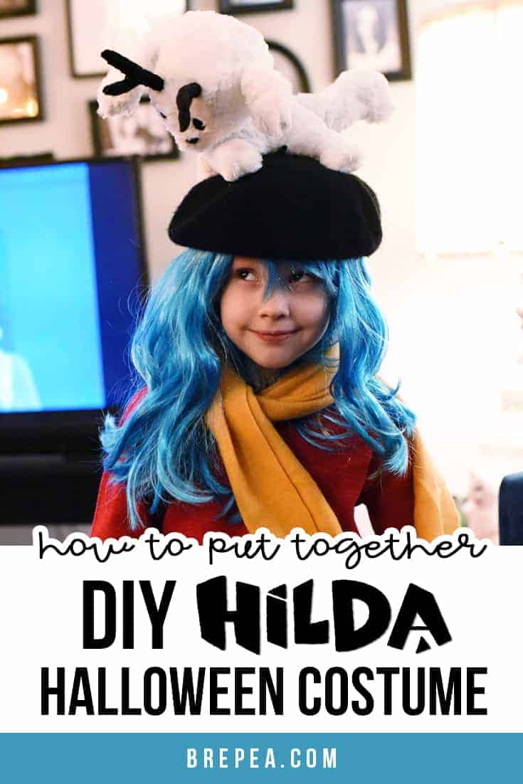 This is a perfect tutorial for how you can DIY a girls Hilda Halloween costume with thrift store items!