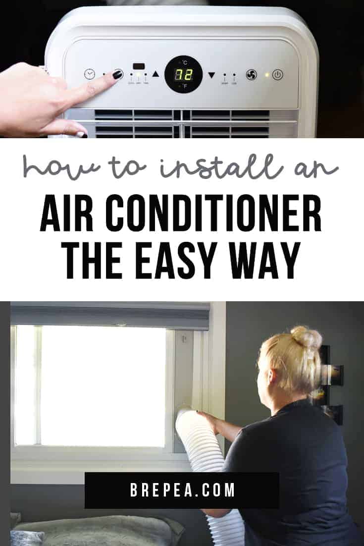 The easiest way to install an air conditioner, I even did it myself! Plus a portable air conditioner can fit in practically any window.