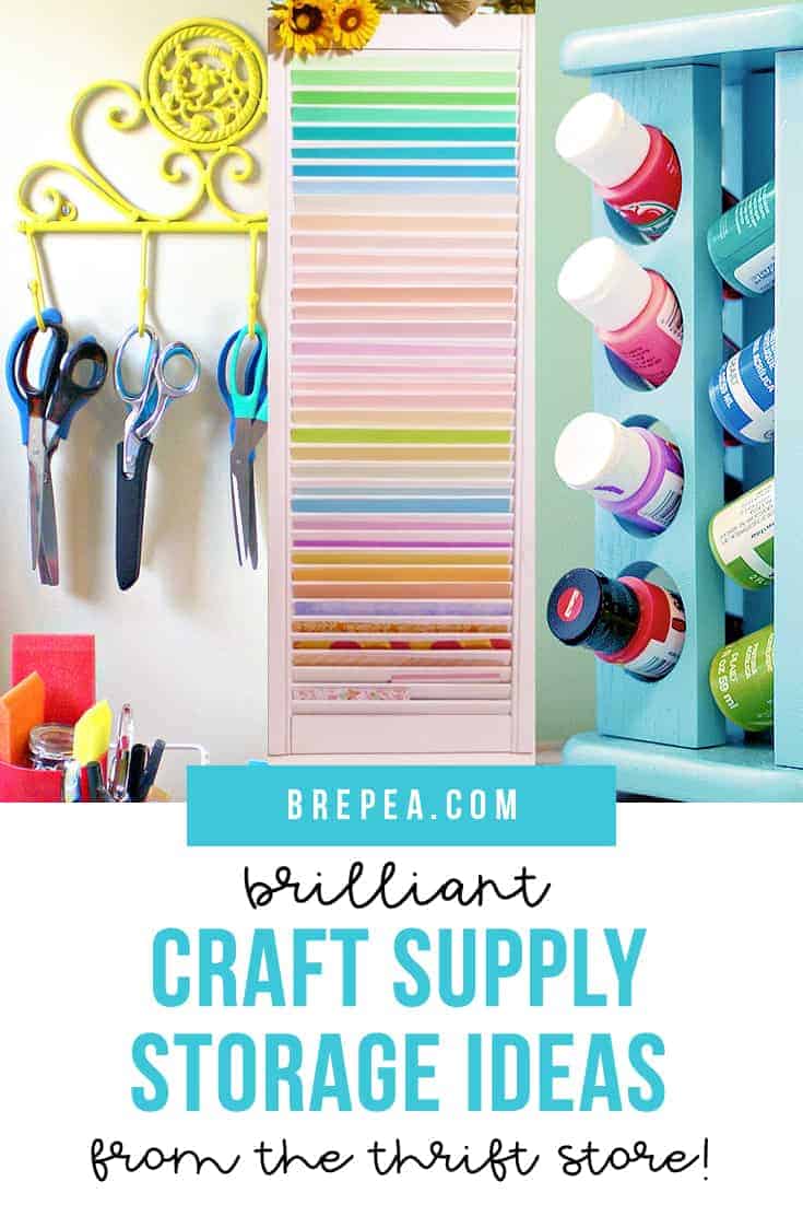 Brilliant Craft Storage Ideas from the Thrift Store