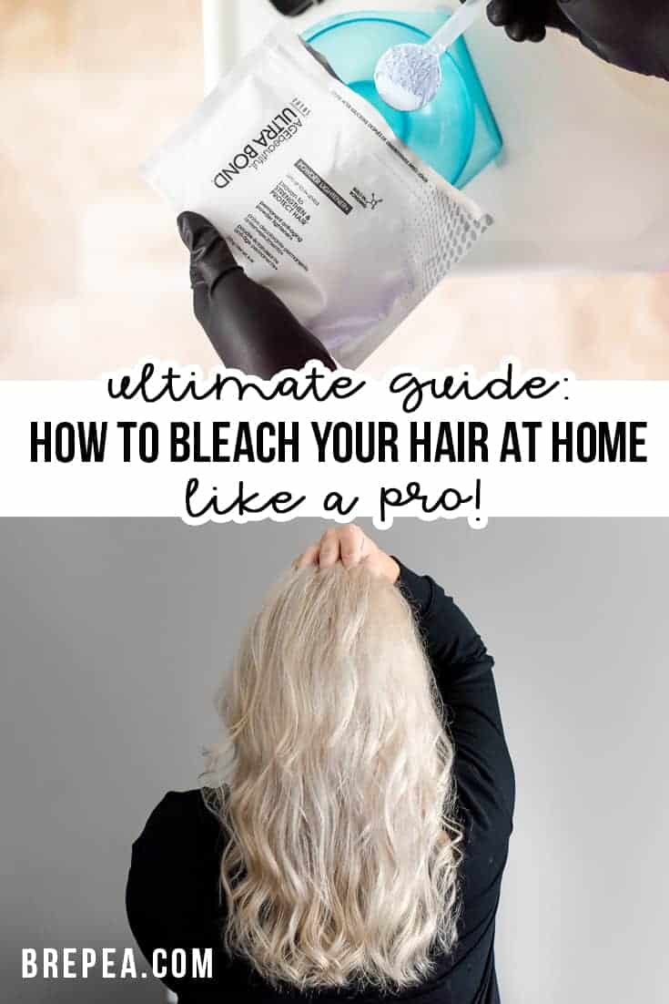 This easy to follow DIY tutorial will teach you the steps for how to bleach your hair at home safely and on a budget! 