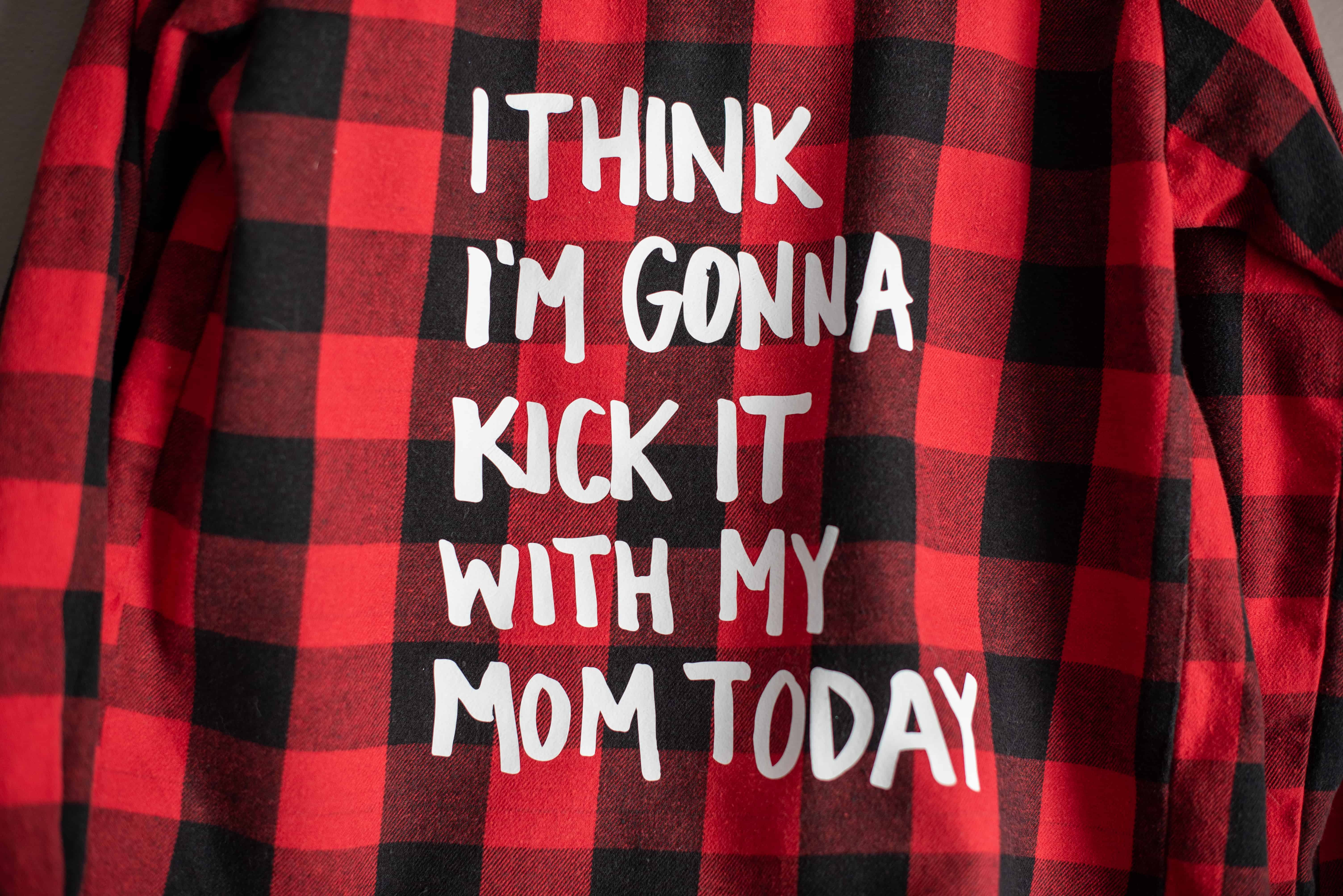 Download free SVG "Kick It With Mom" Vinyl Shirt for Kids Tutorial