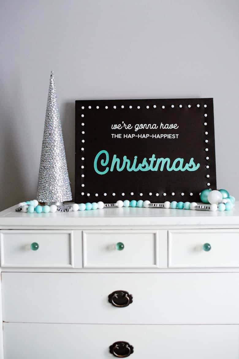 DIY Light Up Christmas Sign