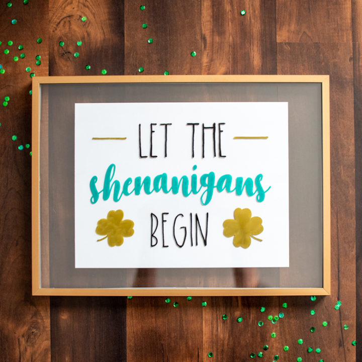 Fake Hand Lettered St Patrick's Day DIY Sign