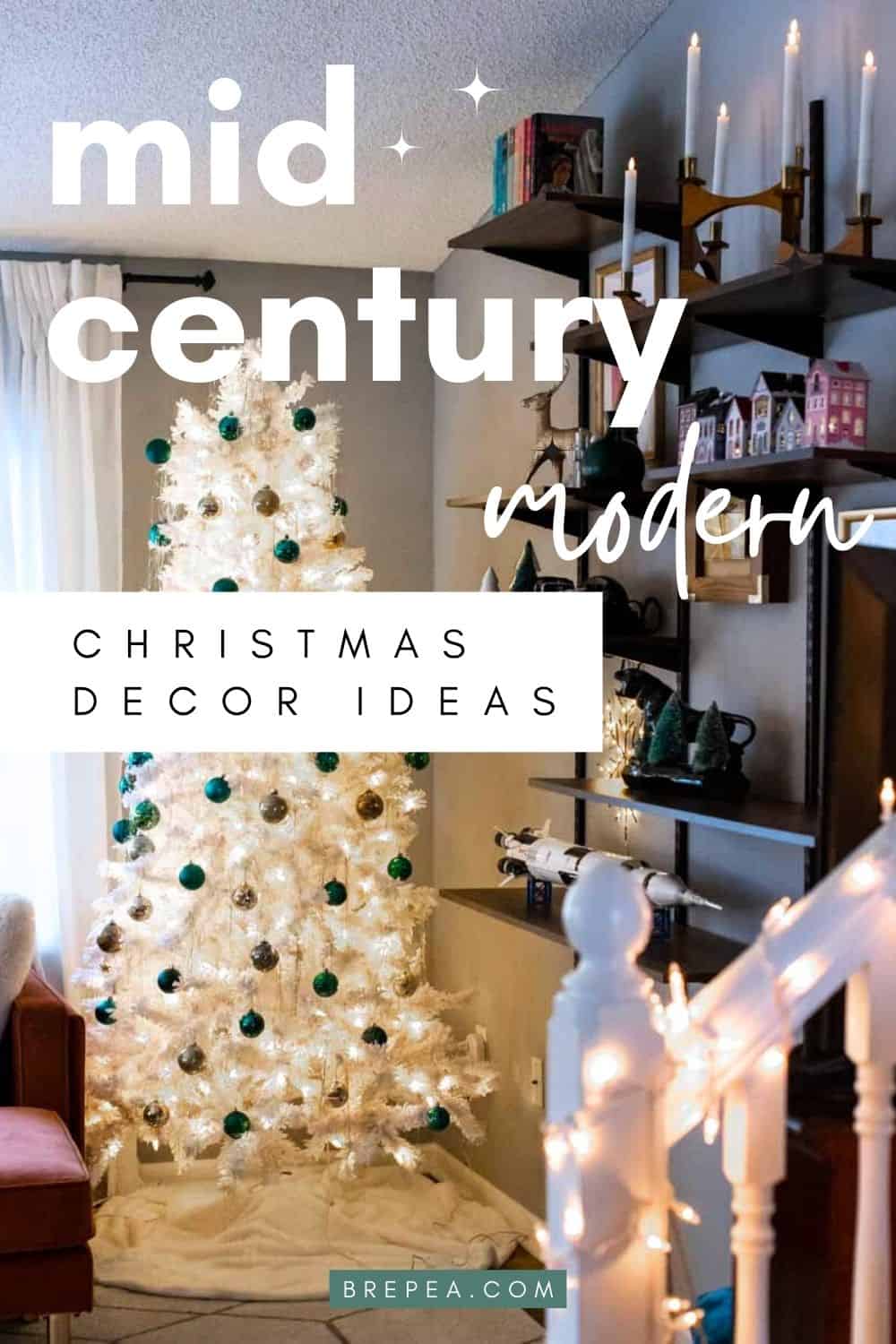 Get inspired by these festive mid century modern Christmas decor ideas on a budget!