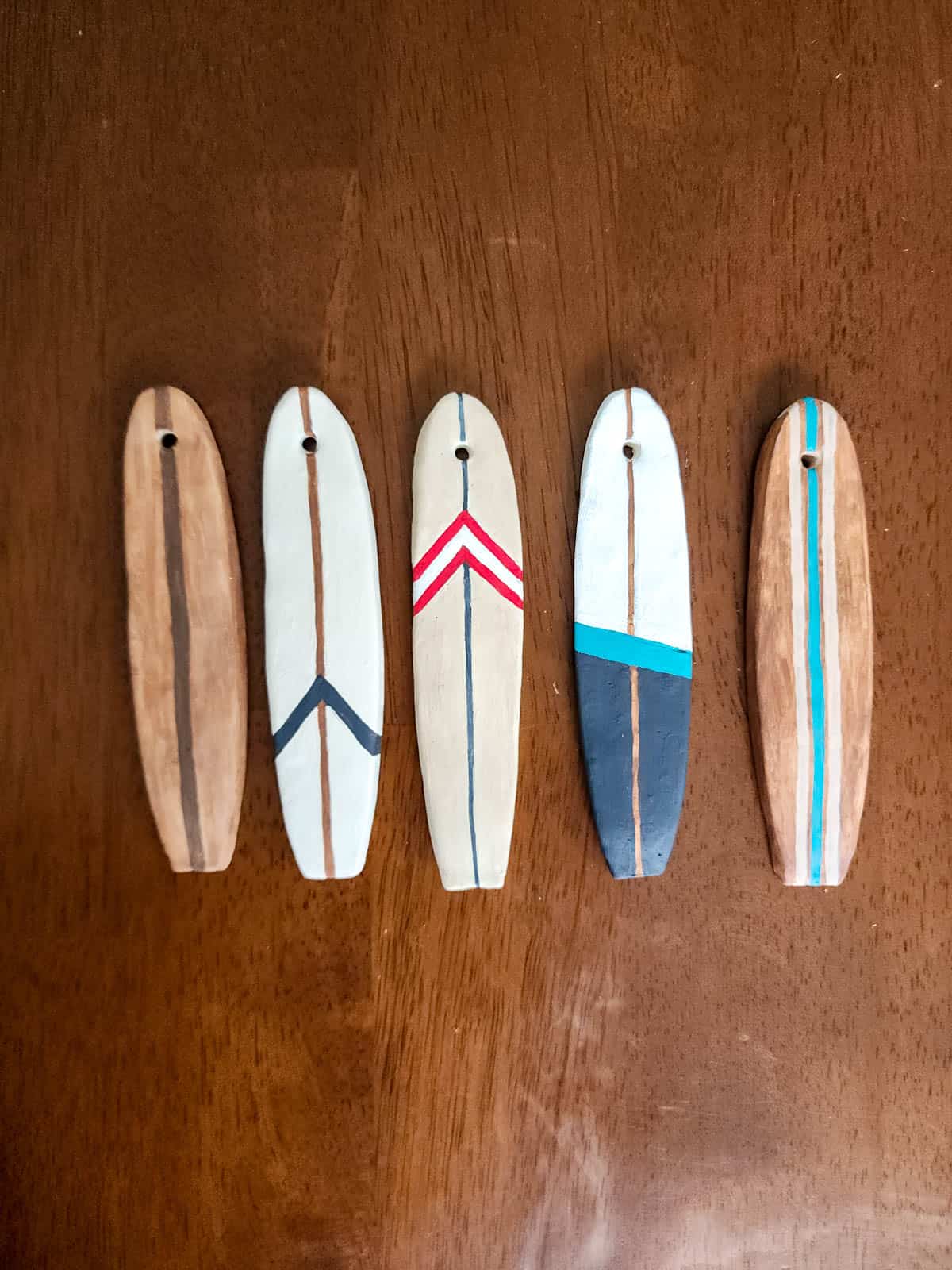 DIY Vintage Air Dry Clay Surfboards