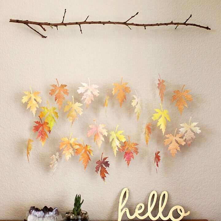 Image for Watercolor Paper Leaf & Branch Mobile